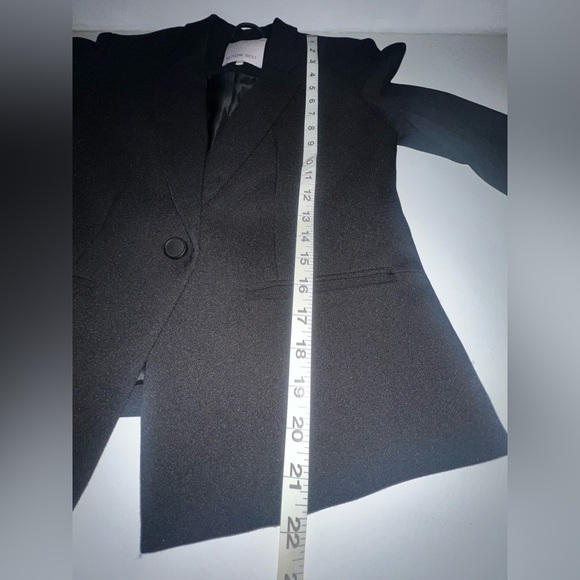 Aritzia Sunday Best black one button casual blazer jacket Size 0 - Picture 6 of 8
